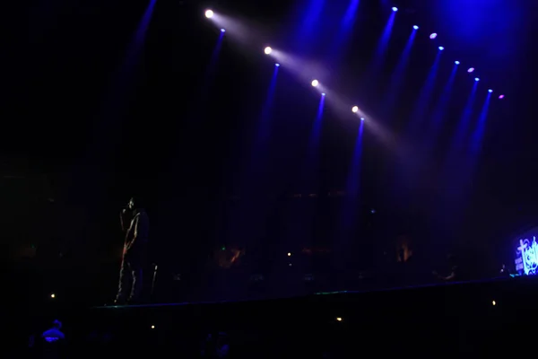 Singer Usher Performs Amway Center Orlando Florida December 2015 — Stock Photo, Image