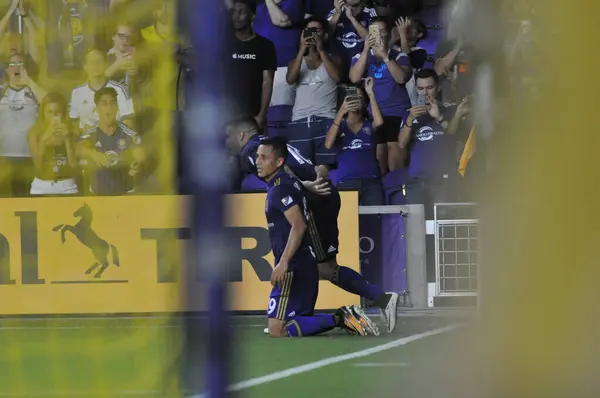 Orlando City Recebe Revolução Nova Inglaterra Orlando City Stadium Orlando — Fotografia de Stock