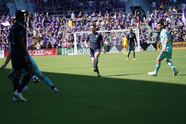 Orlando City Organiseert Vancouver Whitecaps Het Orlando City Stadium Zaterdag — Stockfoto