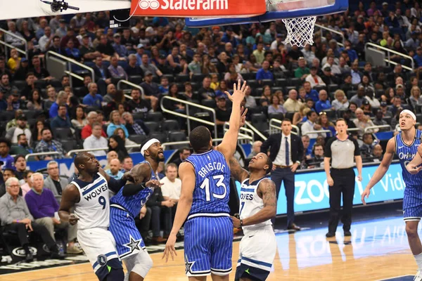 Orlando Magic Värd För Minnesota Timberwolves Amway Arena Den Februari — Stockfoto