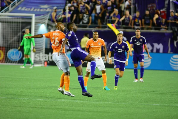 Orlando City Värd Houston Dynamo Den Juli 2016 Camping World — Stockfoto