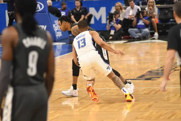 Orlando Magic Host Бруклін Нетс Amway Center Орландо Флорида Лютого — стокове фото