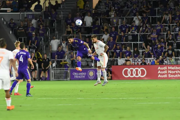 Orlando City Hospeda Atlanta United Exploria Stadium Agosto 2018 Orlando — Fotografia de Stock