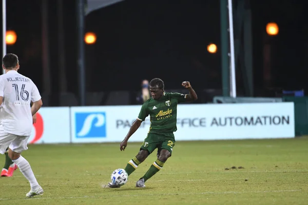 Galaxy Enfrenta Portland Timbers Durante Mls Back Tournament Espn Wild — Fotografia de Stock