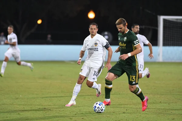 Galaxy Enfrenta Portland Timbers Durante Mls Back Tournament Espn Wild — Fotografia de Stock