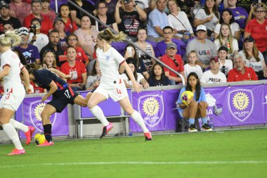 5 Mart 2020 'de Orlando Florida' daki Exploria Stadyumu 'nda düzenlenen 2020 SheBelieves Kupası' nda ABD - İngiltere Karşılaşması 