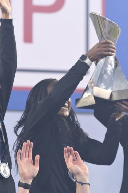 SheBelieves Kupası, 5 Mart 2019 tarihinde Tampa Florida Raymond James Stadyumu 'nda İngiltere' yi şampiyon ilan etmiştir. Fotoğraf: Marty Jean-Louis