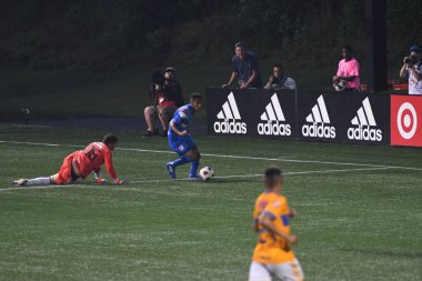 Atlanta United sunucusu Tigres & MLS Homegrown takımları 31 Temmuz 2018 'de Atlanta, Georgia' da düzenlenen MLS All Star haftasında.