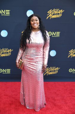 24 Mart 2018 Cumartesi günü Las Vegas 'taki Orleans Resort' ta düzenlenen 33. Yıldız Ödülleri Kırmızı Halı sırasında ünlüler.