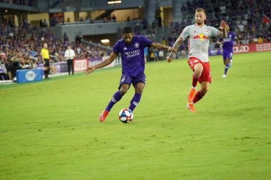 Orlando City 21 Temmuz 2019 tarihinde Florida, Orlando 'da Exploria Stadyumu' nda New York Red Bulls 'a ev sahipliği yaptı..