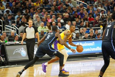 Orlando Magic 11 Aralık 2019 Çarşamba günü Orlando Forida 'daki Amway Center' da Los Angeles Lakers 'a ev sahipliği yaptı..  