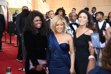 24 Mart 2018 Cumartesi günü Las Vegas 'taki Orleans Resort' ta düzenlenen 33. Yıldız Ödülleri Kırmızı Halı sırasında ünlüler.