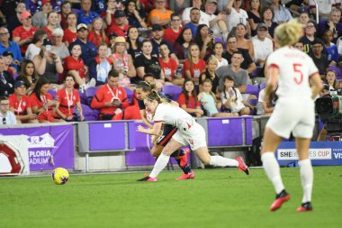 5 Mart 2020 'de Orlando Florida' daki Exploria Stadyumu 'nda düzenlenen 2020 SheBelieves Kupası' nda ABD - İngiltere Karşılaşması 