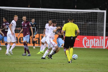 Real Salt Lake, 12 Temmuz 2020 'de Orlando Florida' da düzenlenen MLS Sırt Turnuvası sırasında Colorado Rapids ile karşı karşıya.