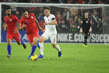 Amerikan Futbol Takımı 15 Kasım 2019 Cuma günü Orlando Florida 'daki Exploria Stadyumu' nda oynanan Concacaf Uluslar Ligi karşılaşmasında Kanada 'ya ev sahipliği yapmaktadır.