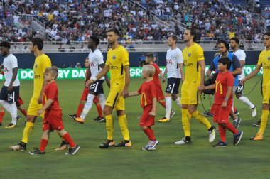 Paris Saint-Germain, Tottenham Hotspur 'a karşı 22 Temmuz 2017' de Orlando Florida 'daki Citrus Bowl' da.  