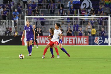 Orland Pride, 25 Ağustos 2018 'de Orlando Florida' daki Exploria Stadyumu 'nda Chicago Red Stars' a ev sahipliği yapıyor..  