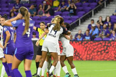 Orlando Pride, 23 Mayıs 2018 'de Orlando Florida' daki Exploria Stadyumu 'nda Kuzey Carolina Cesareti' ne ev sahipliği yapmaktadır..  