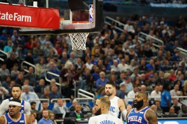 Orlando Magic, Philadelphia 76ers 'ı 13 Kasım 2019 Çarşamba günü Amway Center' da ağırlamaktadır. Fotoğraf: Marty Jean-Louis