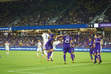 Orlando City, 3 Temmuz 2019 Çarşamba günü Orlando Florida 'daki Exploria Stadyumu' nda Philadelphia Union 'a ev sahipliği yaptı.