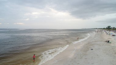 5 Ağustos 2017 'de Florida' nın güzel Clearwater şehrinin hava manzarası..  