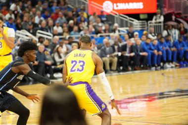 Orlando Magic 11 Aralık 2019 Çarşamba günü Orlando Forida 'daki Amway Center' da Los Angeles Lakers 'a ev sahipliği yaptı. Fotoğraf: Marty Jean-Louis