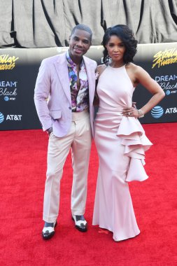 Kirk Franklin ve eşi Tammy Collins 29 Mart 2019 'da Las Vegas Nevada' da düzenlenen 34..  