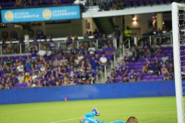 Orlando City 21 Temmuz 2019 tarihinde Florida, Orlando 'da Exploria Stadyumu' nda New York Red Bulls 'a ev sahipliği yaptı..