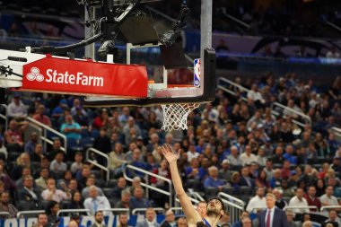Orlando Magic, Philadelphia 76ers 'ı 13 Kasım 2019 Çarşamba günü Amway Center' da ağırlamaktadır. Fotoğraf: Marty Jean-Louis