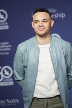 15 Ekim 2019 'da Nashville, Tennessee' deki Linbscome Üniversitesi 'nde verilen 50. GMA Dove Ödülleri sırasında kırmızı halı. 