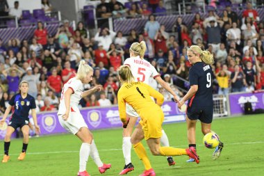 5 Mart 2020 'de Orlando Florida' daki Exploria Stadyumu 'nda düzenlenen 2020 SheBelieves Kupası' nda ABD - İngiltere Karşılaşması 