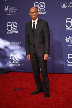 15 Ekim 2019 'da Nashville, Tennessee' deki Linbscome Üniversitesi 'nde verilen 50. GMA Dove Ödülleri sırasında kırmızı halı. 