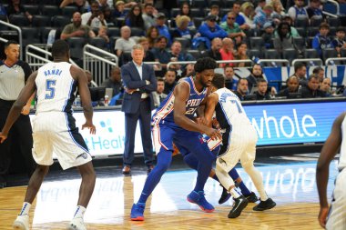 Orlando Magic 13 Ekim 2019 'da Florida, Orlando' daki Amway Center 'da Philadelphia 76ers' a ev sahipliği yaptı.. 