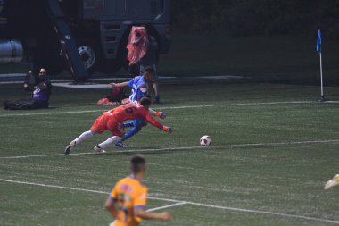 Atlanta United sunucusu Tigres & MLS Homegrown takımları 31 Temmuz 2018 'de Atlanta, Georgia' da düzenlenen MLS All Star haftasında.