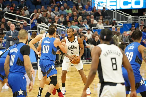 Orlando Magic Gastheer Van Clippers Het Amway Center Orlando Florida — Stockfoto