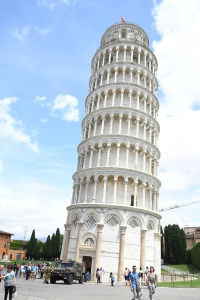 Pemandangan Tujuan Wisata Italia Menara Bersandar Pisa — Stok Foto