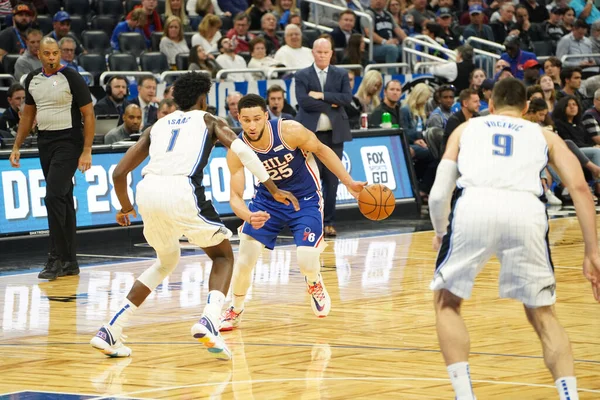 Orlando Magic Värd För Philadelphia 76Ers Amway Arena Orlando Florida — Stockfoto