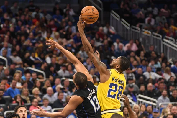 Orlando Magic Hospeda Golden State Warriors Amway Center Orlando Florida — Fotografia de Stock