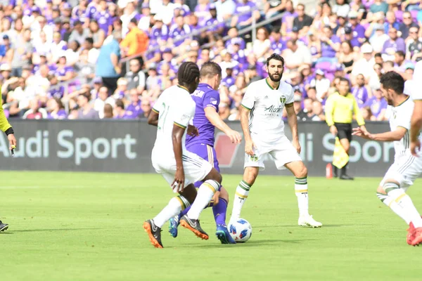 Orlando City Hospeda Portland Timbers Exploria Stadium Orlando Florida Abril — Fotografia de Stock