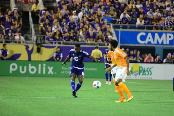 Orlando City Házigazdája Houston Dynamo Július 2016 Camping World Stadium — Stock Fotó