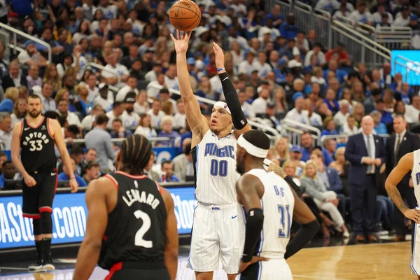 Orlando Magic Hospeda Toronto Rapters Durante Playoff Nba Amway Arena — Fotografia de Stock