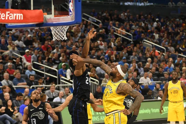 Orlando Magic Hospeda Golden State Warriors Amway Center Orlando Florida — Fotografia de Stock