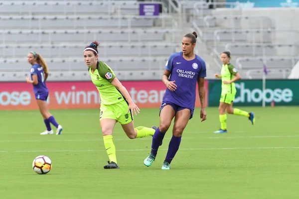 Orlando Pride 21 Temmuz 2018 'de Orlando Florida' daki Exploria Stadyumu 'nda Seattle Reign FC' ye ev sahipliği yapmaktadır. Fotoğraf: Marty Jean-Louis