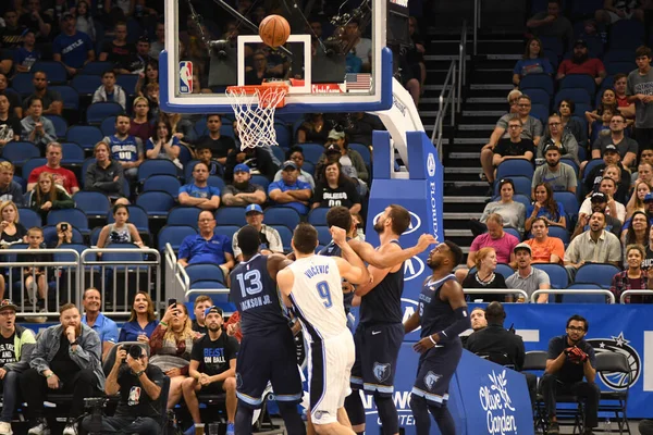 Orlando Magic Värd För Memphis Grizzilies Amway Center Orlando Florda — Stockfoto