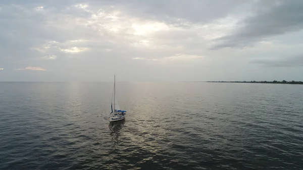 Vista Aérea Hermosa Ciudad Clearwater Florida Agosto 2017 — Foto de Stock