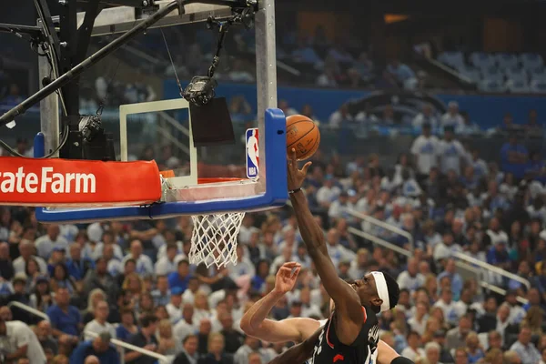 Orlando Magic Hospeda Toronto Rapters Durante Playoff Nba Amway Arena — Fotografia de Stock