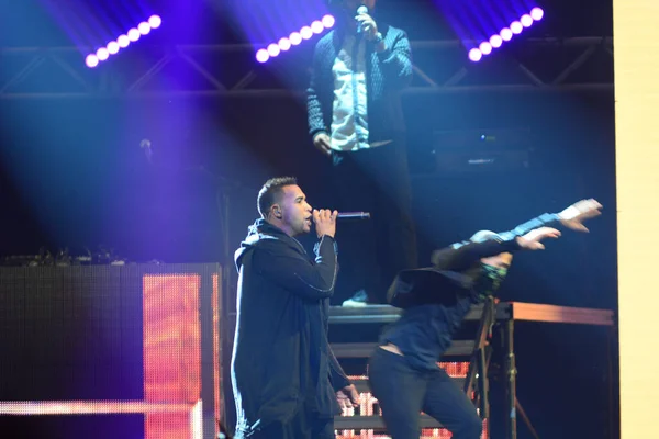 Daddy Yankee Dan Don Omar Dalam Konser Amway Center Orlando — Stok Foto