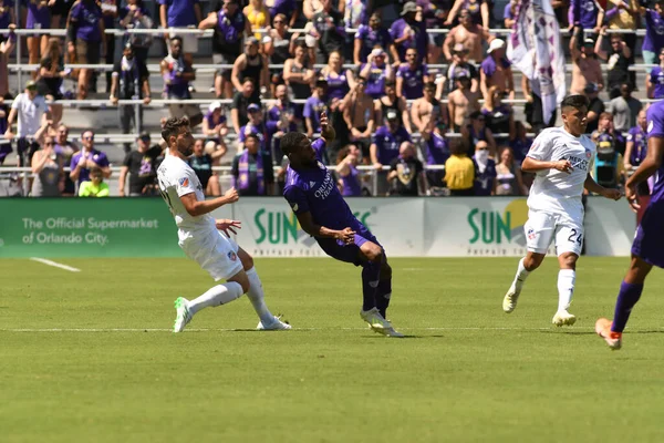 Orlando City Găzduiește Cincinnati Stadionul Orlando City Din Orlando Florida — Fotografie, imagine de stoc