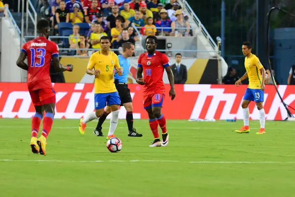 Brasil Enfrenta Haití Durante Copa América Centenario Orlando Florida Camping —  Fotos de Stock