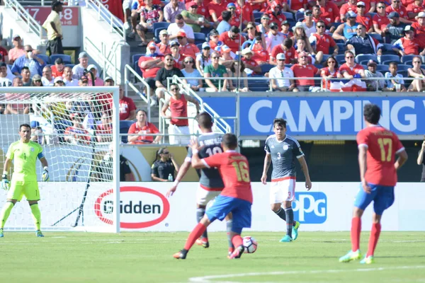 Costa Rica Enfrenta Paraguay Durante Copa América Centenario Camping World — Foto de Stock